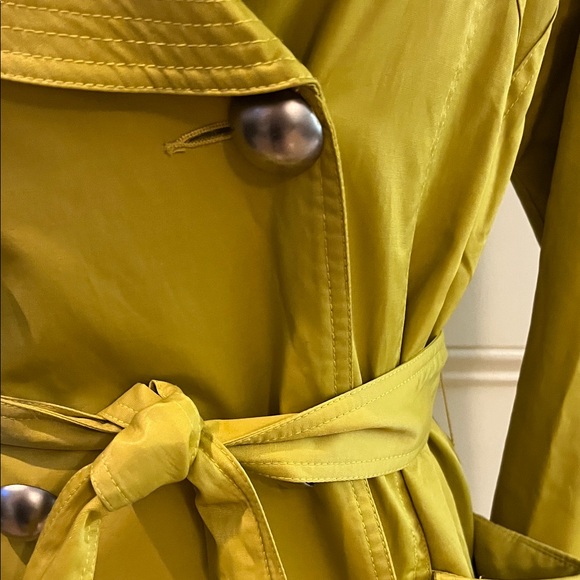 Vertigo Paris Mustard Double-Breasted Trench Coat - Picture 4 of 11